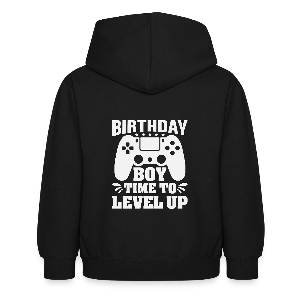 Hoodie Infantil "BIRTHDAY BOY, TIME TO LEVEL UP" – Aconchegante e Prático para Crianças
