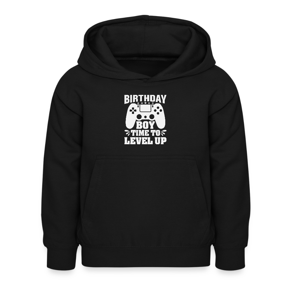 Hoodie Infantil "BIRTHDAY BOY, TIME TO LEVEL UP" – Aconchegante e Prático para Crianças