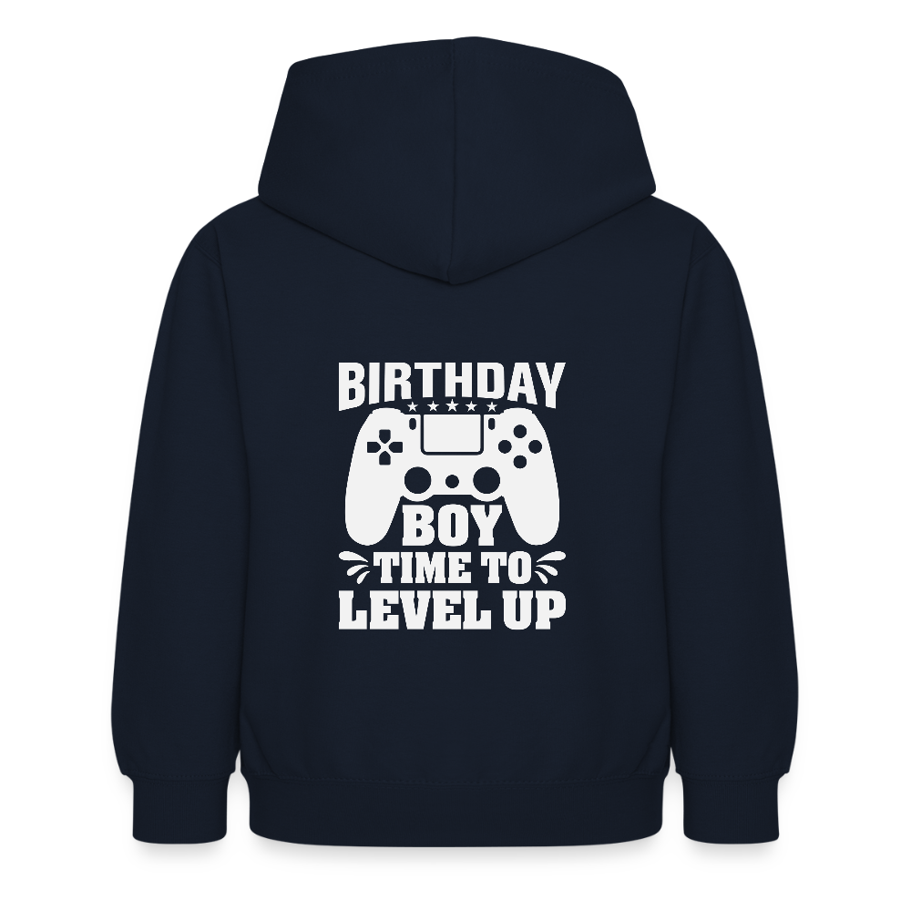 Hoodie Infantil "BIRTHDAY BOY, TIME TO LEVEL UP" – Aconchegante e Prático para Crianças