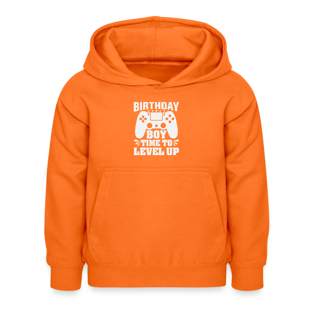 Hoodie Infantil "BIRTHDAY BOY, TIME TO LEVEL UP" – Aconchegante e Prático para Crianças