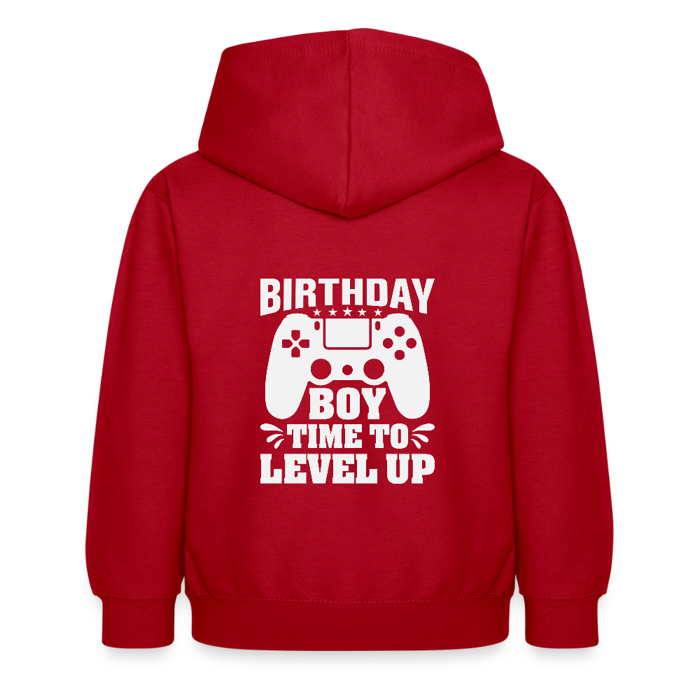Hoodie Infantil "BIRTHDAY BOY, TIME TO LEVEL UP" – Aconchegante e Prático para Crianças