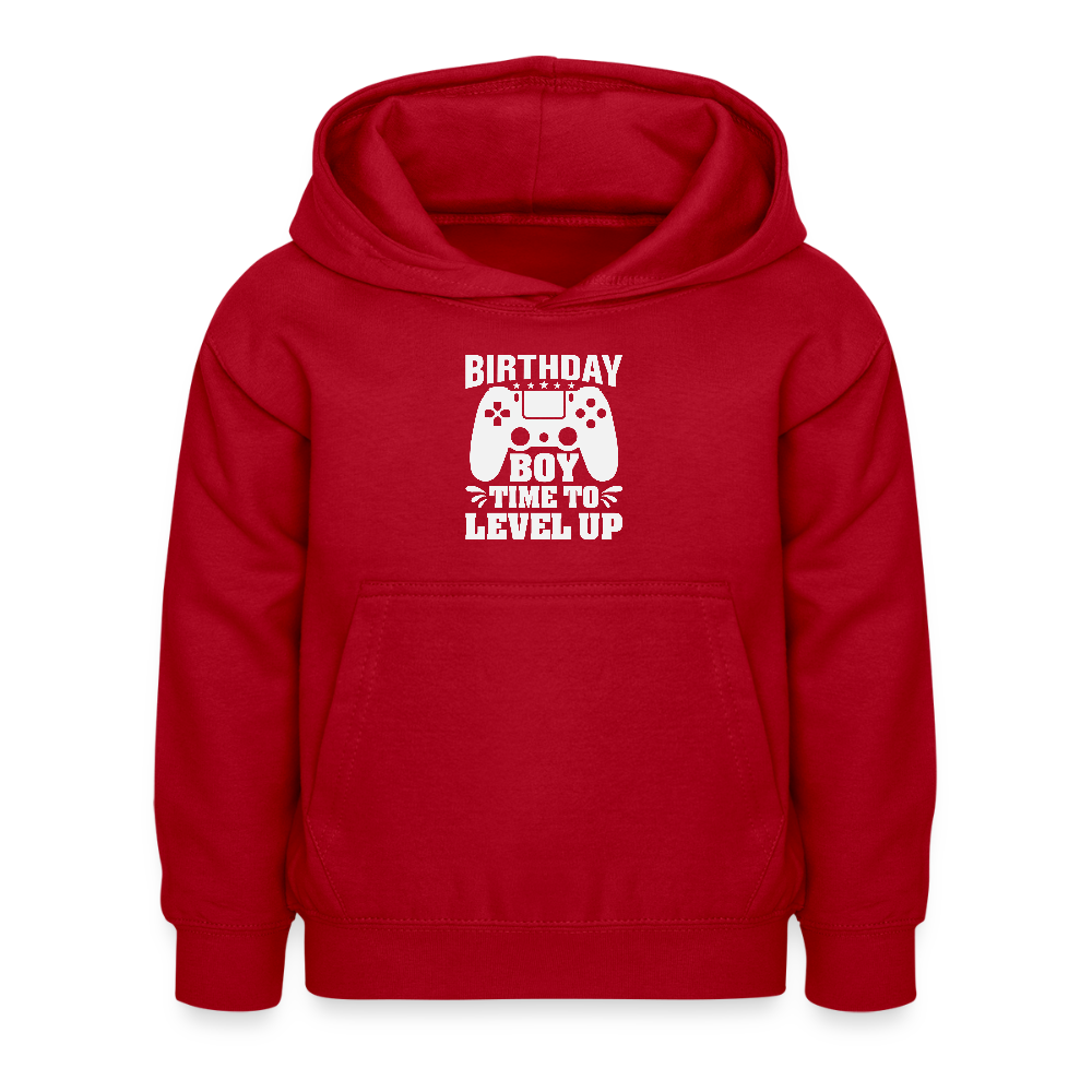 Hoodie Infantil "BIRTHDAY BOY, TIME TO LEVEL UP" – Aconchegante e Prático para Crianças