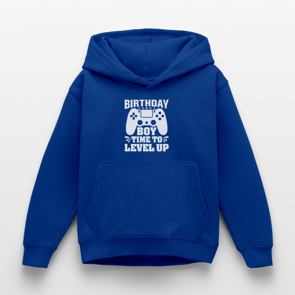 Hoodie Infantil "BIRTHDAY BOY, TIME TO LEVEL UP" – Aconchegante e Prático para Crianças
