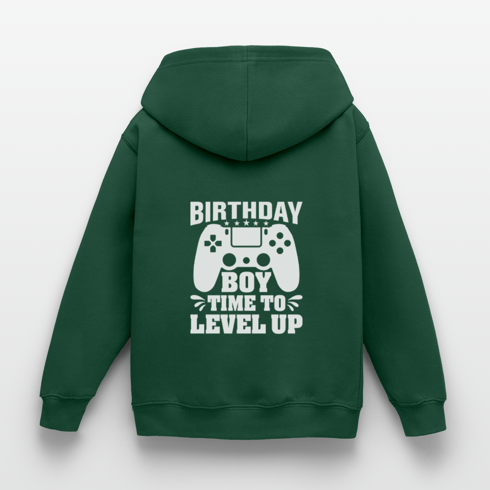 Hoodie Infantil "BIRTHDAY BOY, TIME TO LEVEL UP" – Aconchegante e Prático para Crianças