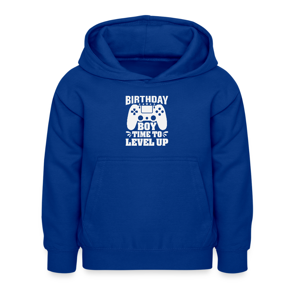 Hoodie Infantil "BIRTHDAY BOY, TIME TO LEVEL UP" – Aconchegante e Prático para Crianças