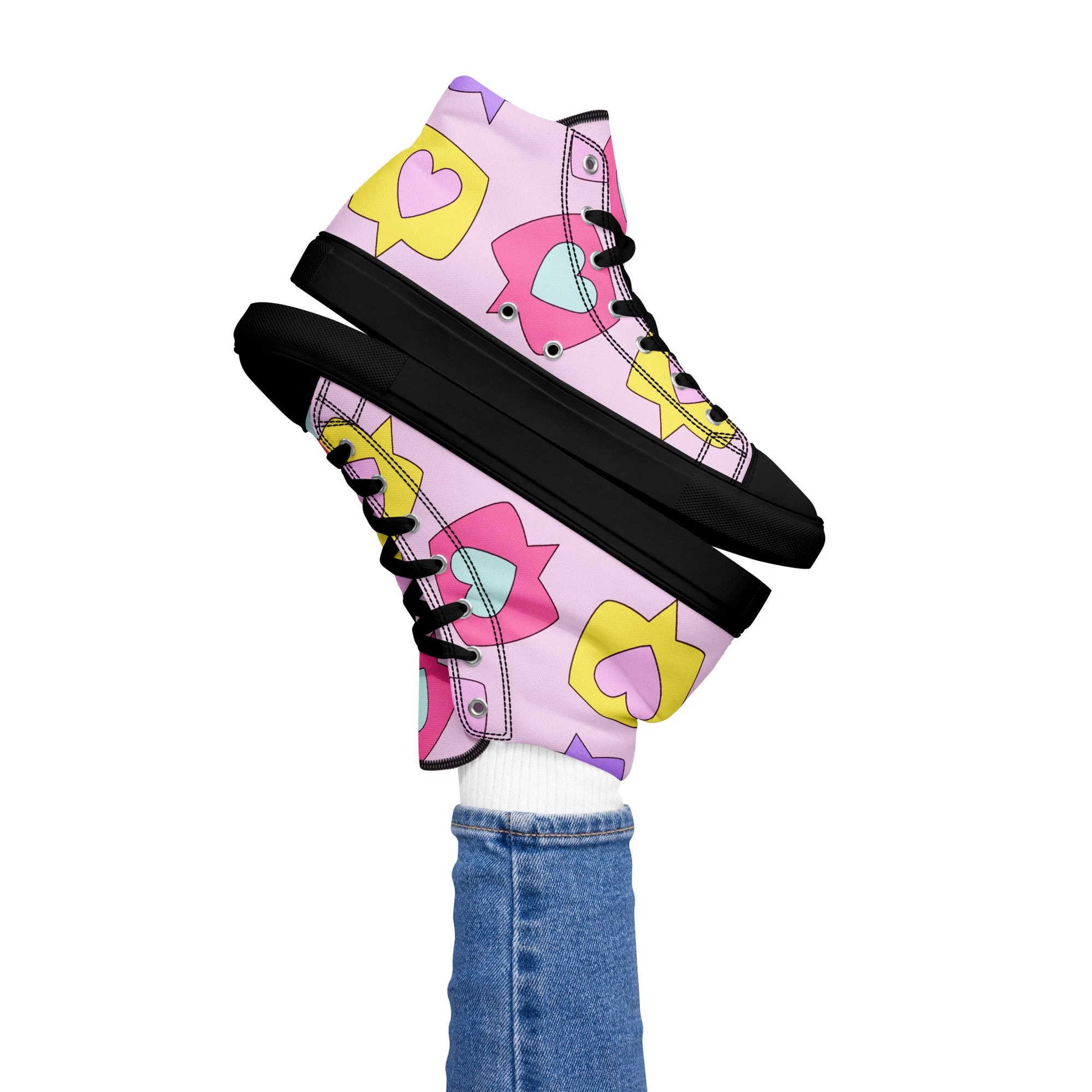 Sapatilhas High Top Canvas para Mulher – Clássicas, Confortáveis e com Estilo Urbano