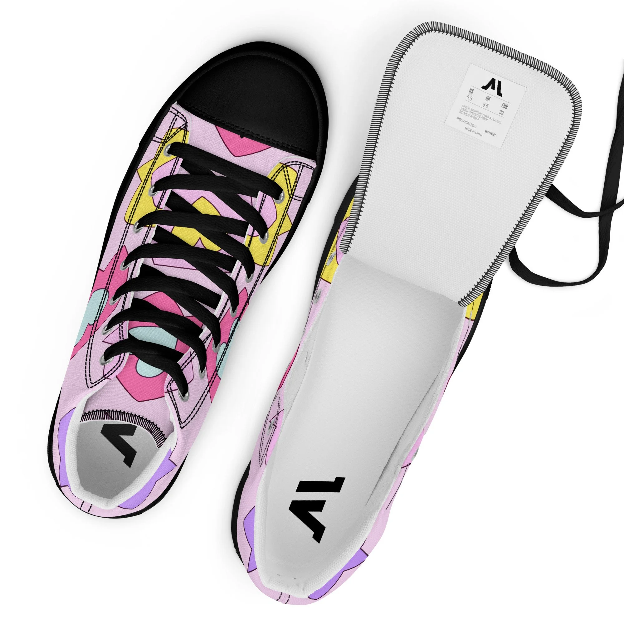 Sapatilhas High Top Canvas para Mulher – Clássicas, Confortáveis e com Estilo Urbano