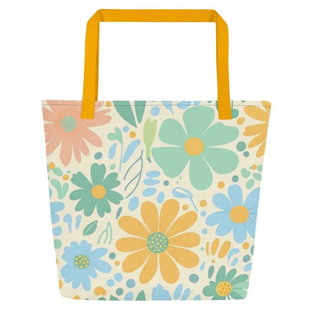 Saco Tote Grande All-Over Print MT Gaming – Ideal para Praia e Dia a Dia