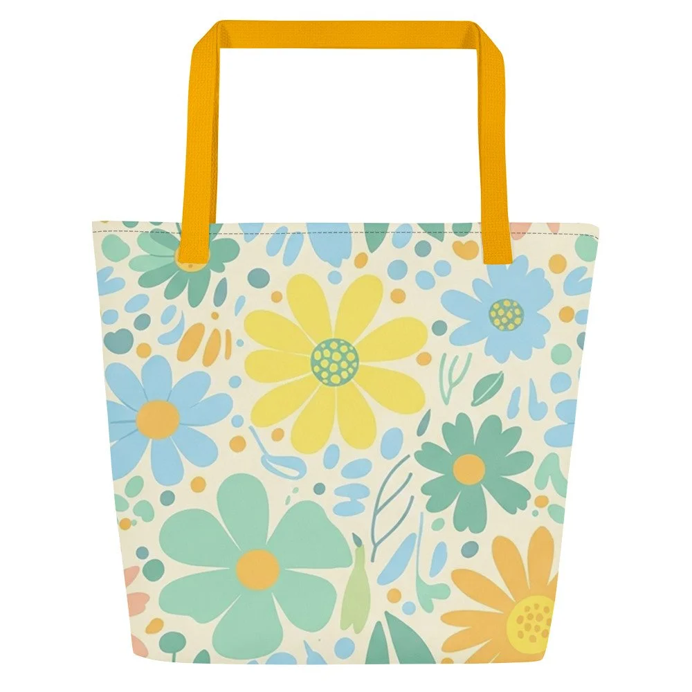 Saco Tote Grande All-Over Print MT Gaming – Ideal para Praia e Dia a Dia