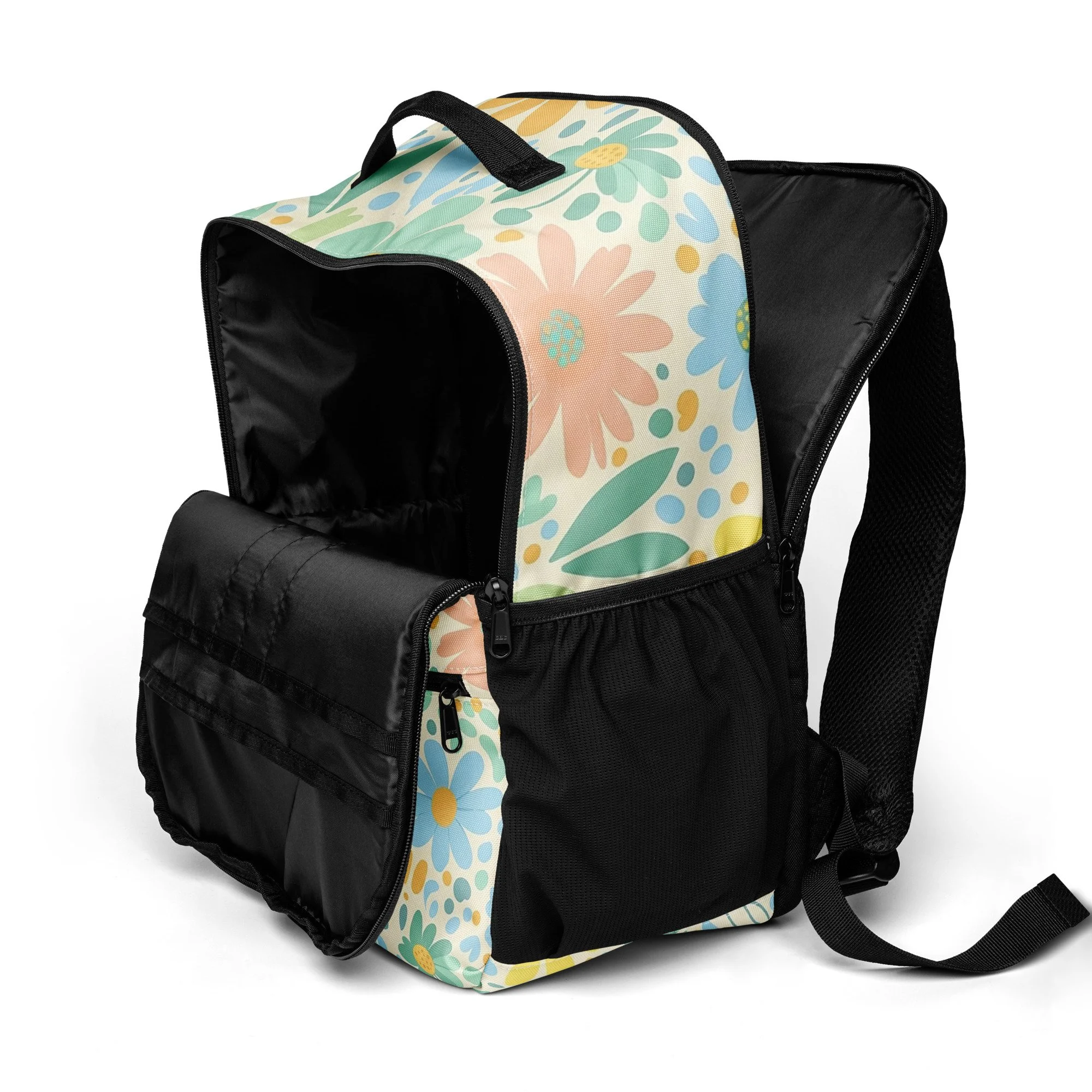 Mochila Floral Utility MT Gaming – Prática, Espaçosa e com Compartimento para Portátil