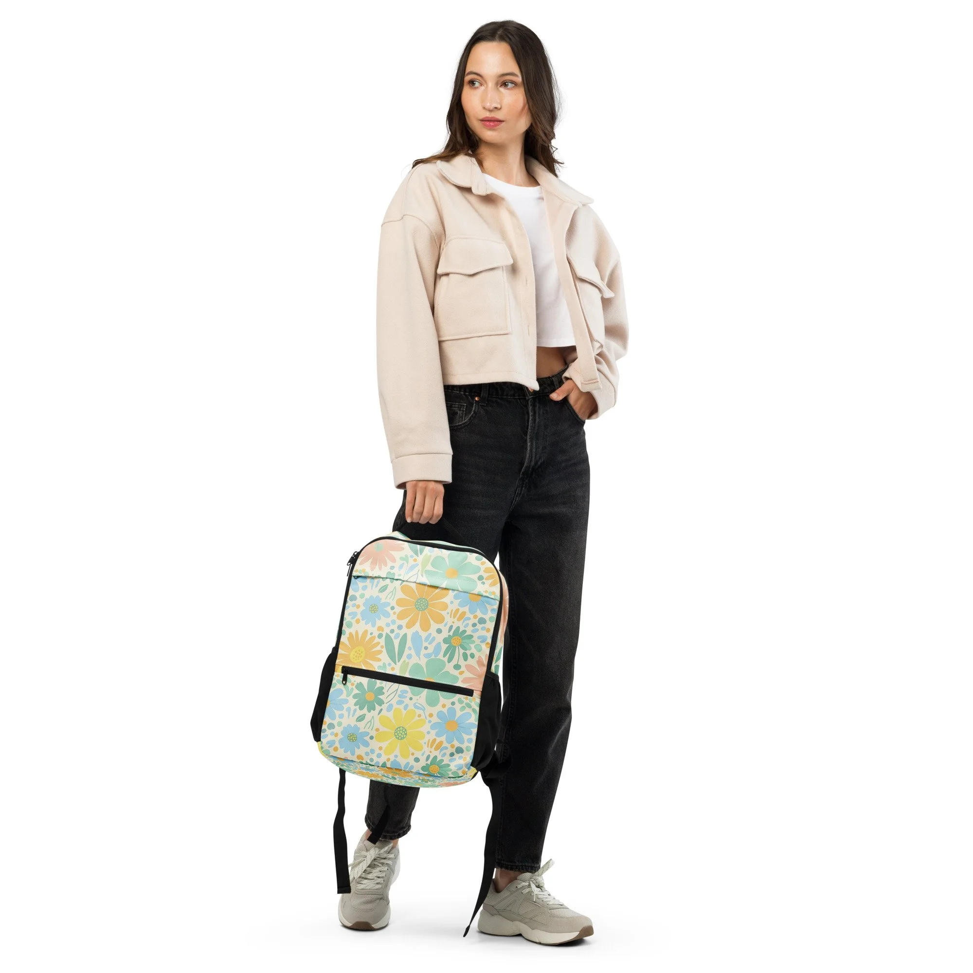 Mochila Floral Utility MT Gaming – Prática, Espaçosa e com Compartimento para Portátil