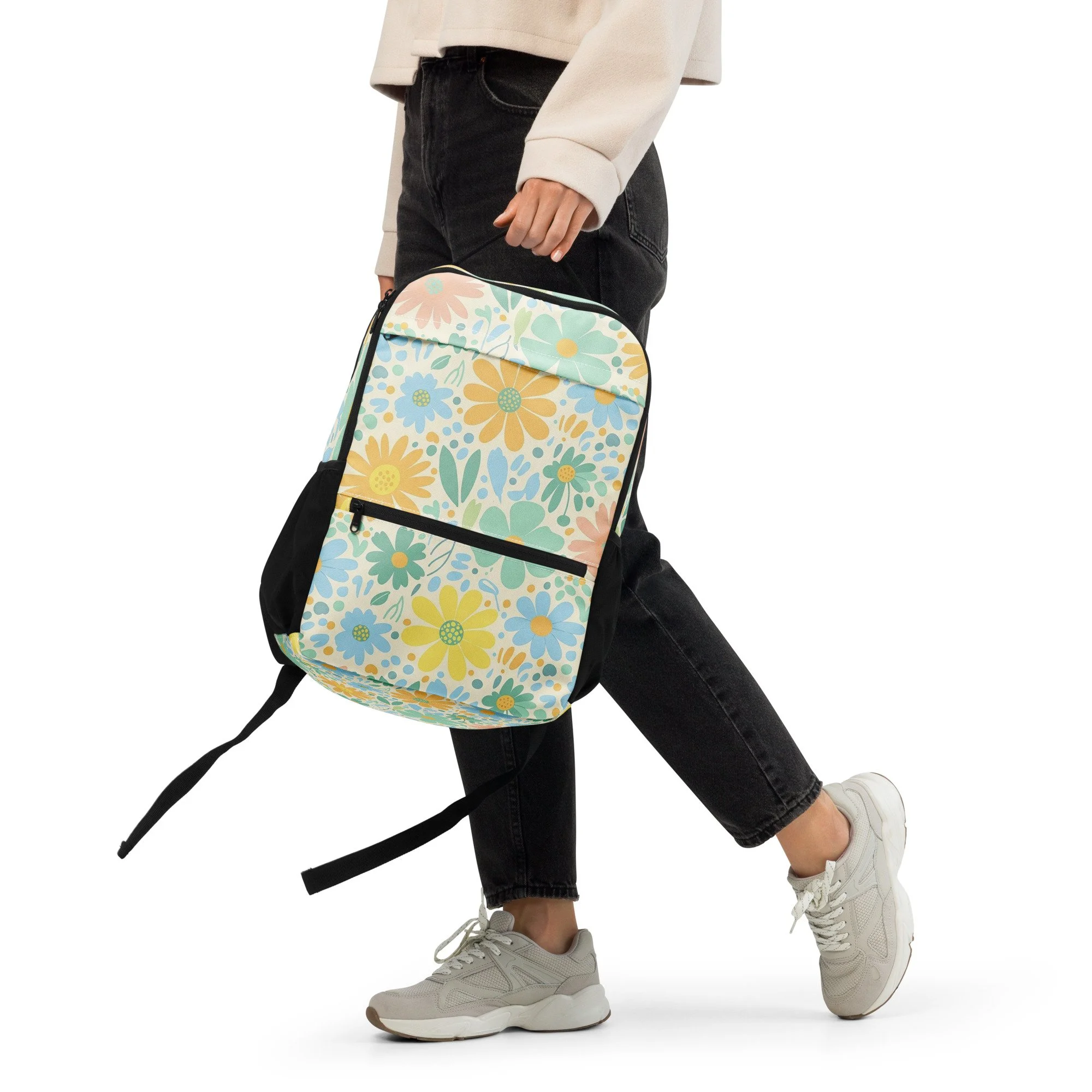 Mochila Floral Utility MT Gaming – Prática, Espaçosa e com Compartimento para Portátil