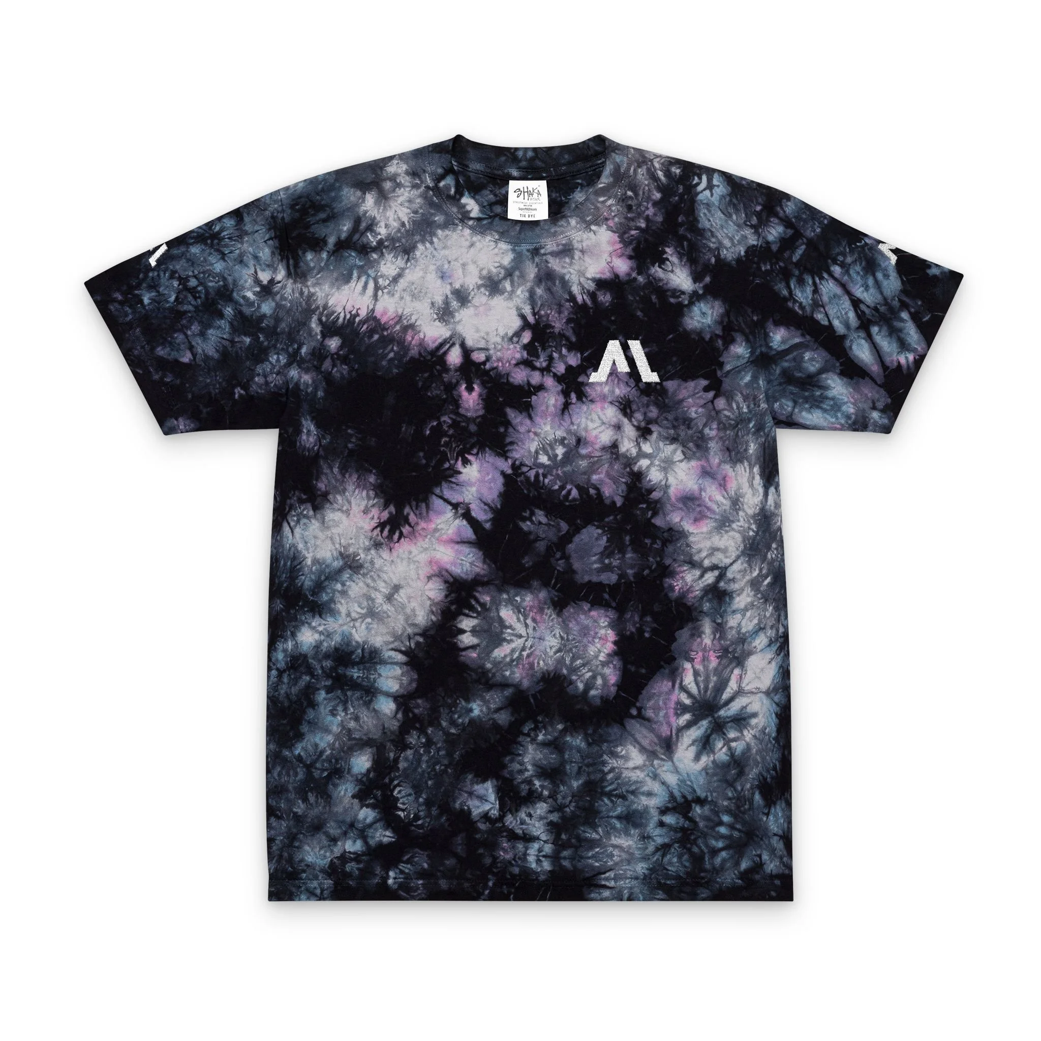 T-shirt Tie-Dye Bordada – Oversized, Retrô