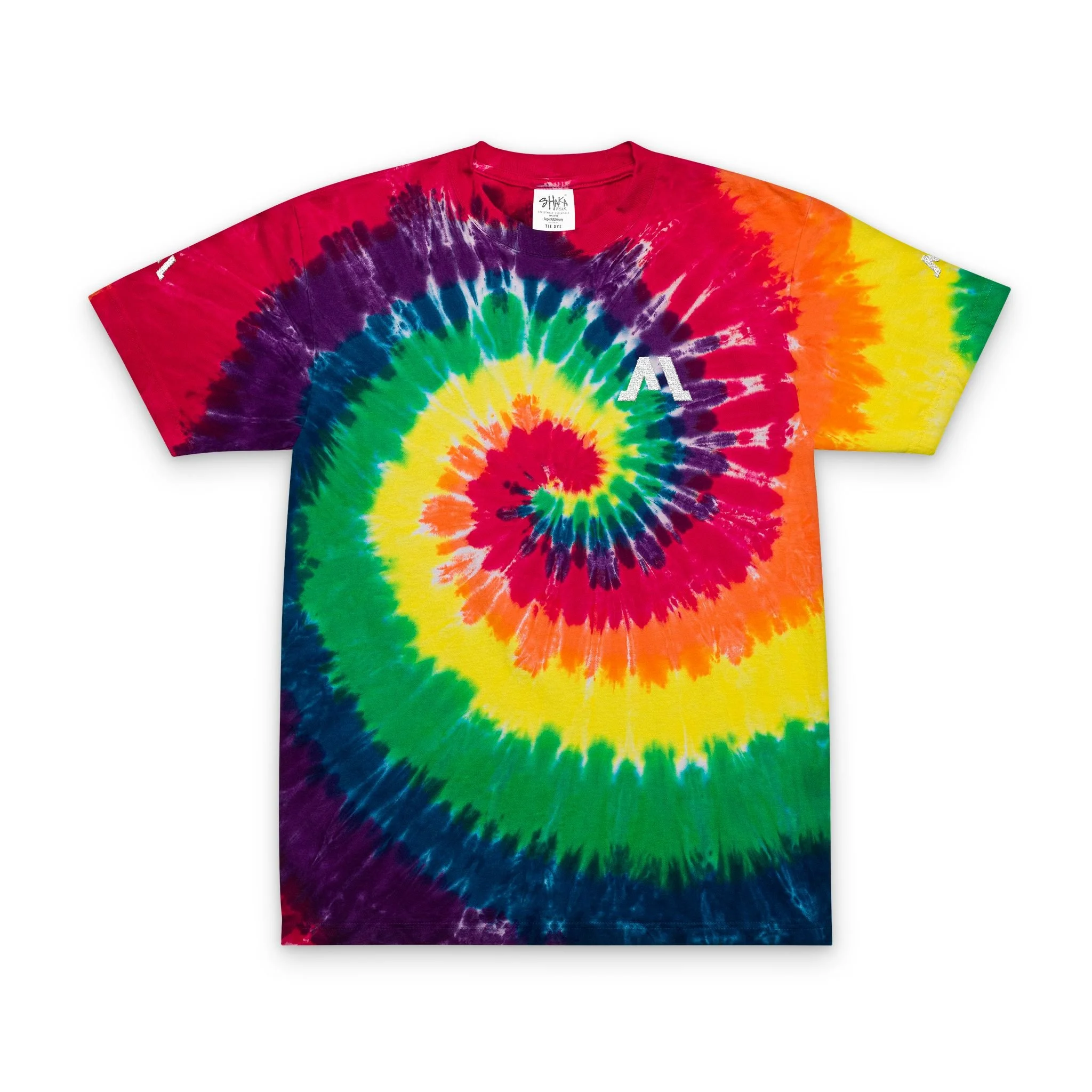 T-shirt Tie-Dye Bordada – Oversized, Retrô