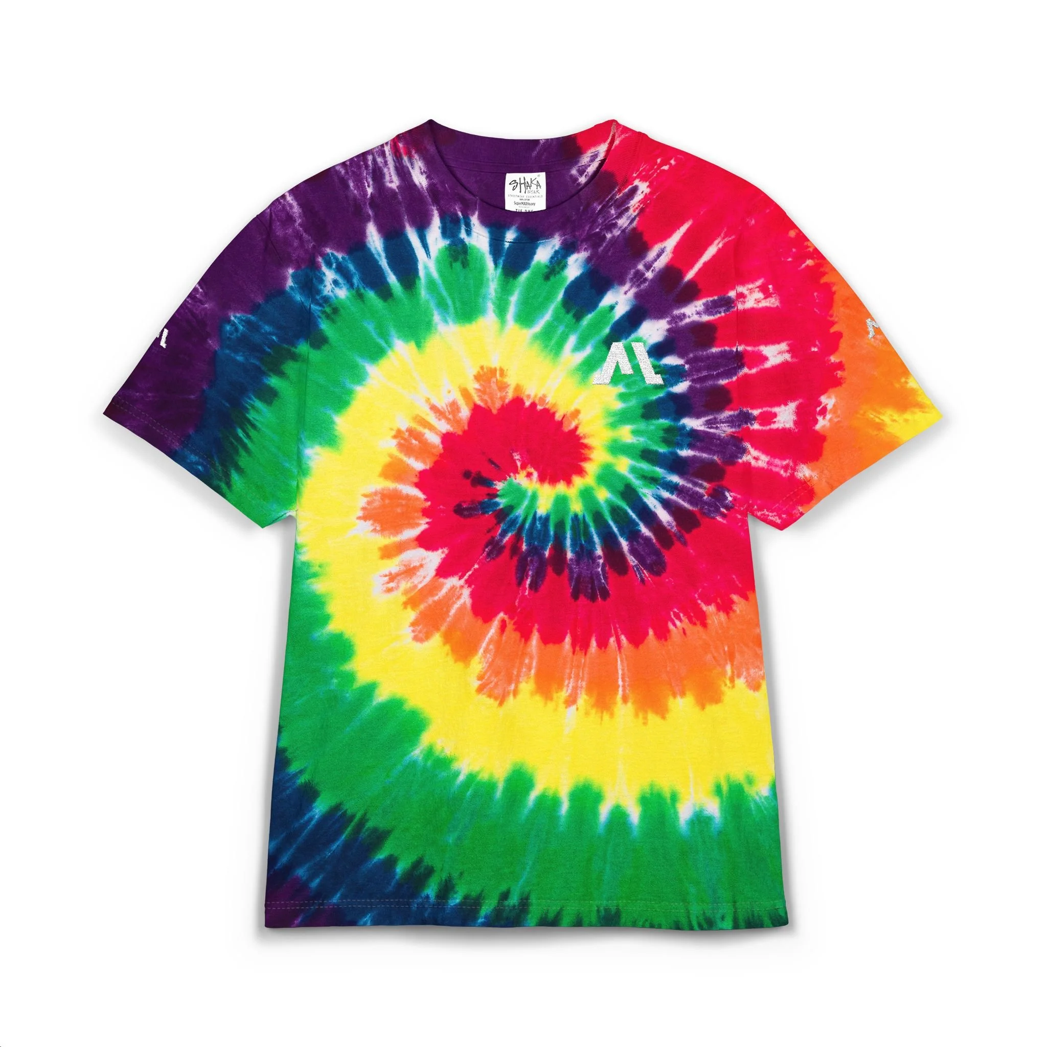 T-shirt Tie-Dye Bordada – Oversized, Retrô