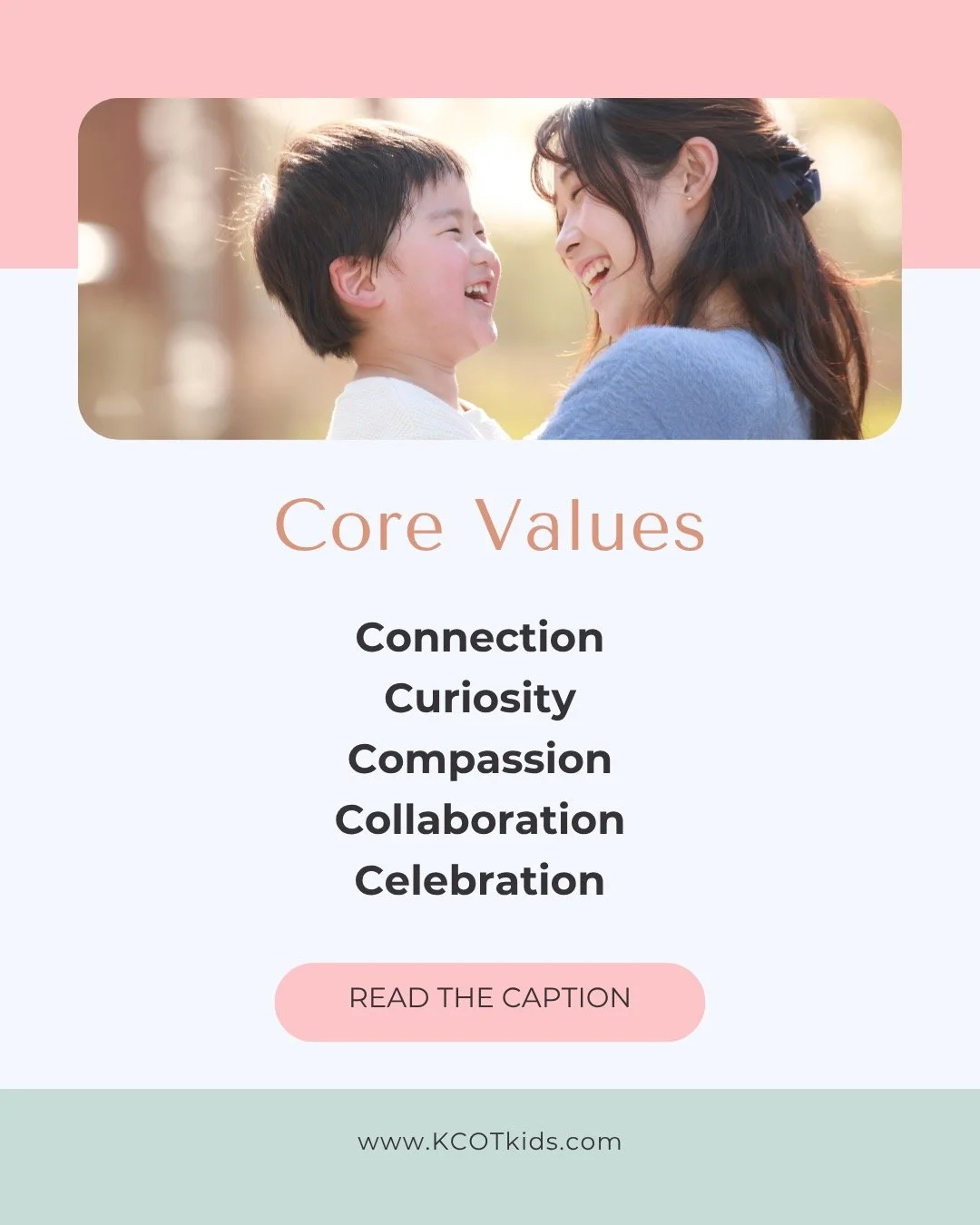 💛 Our Core Values

✨ Connection &ndash; We build trust first. Strong relationships are at the heart of every meaningful step forward.
✨ Curiosity &ndash; We meet every child with openness and wonder, always seeking to understand rather than fix.
✨ C