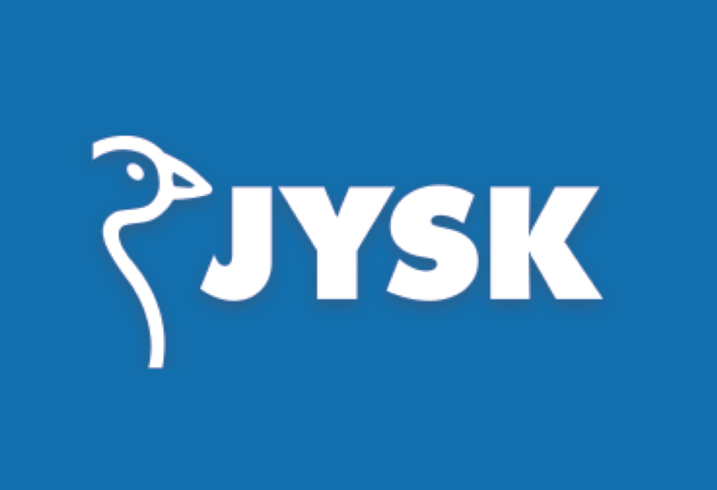 JYSK logo with a stylized white goose on a blue background.