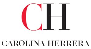 Logo with the letters 'CH' in red and black, and the words 'CAROLINA HERRERA' underneath.