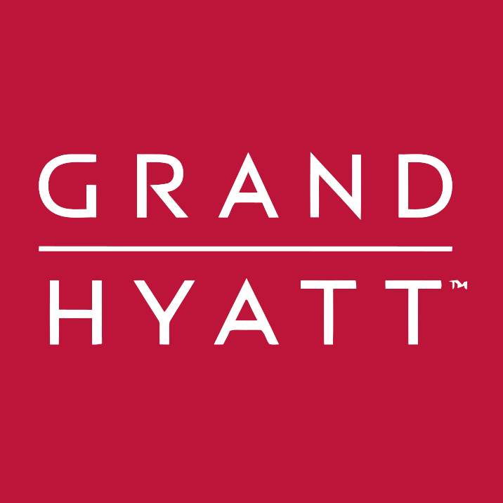 Grand Hyatt logo on a red background.