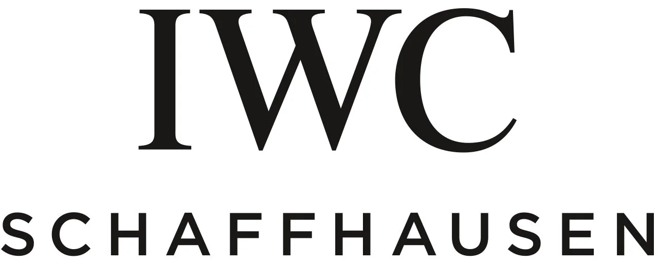 Logo with large letters 'IWC' above the word 'Schaffhausen' in smaller font