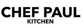 Text reads 'Chef Paul Kitchen' in black capital letters.