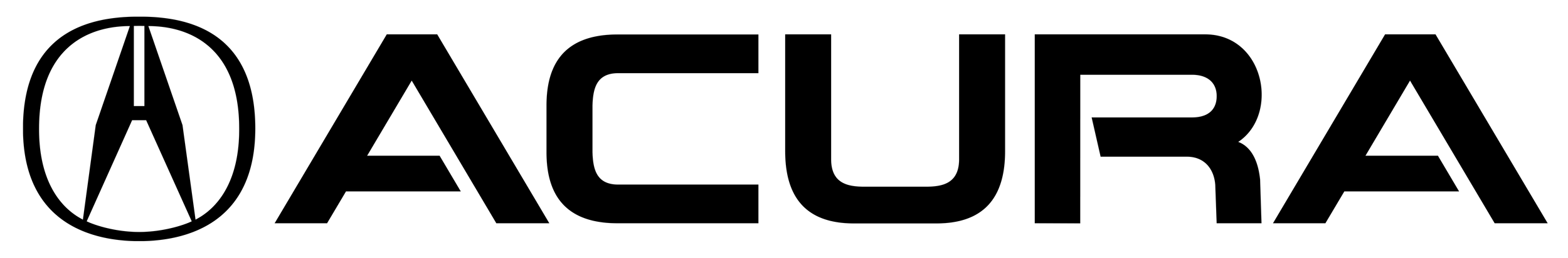 The Acura logo with the brand name in black text.
