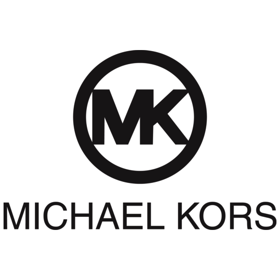 Michael Kors logo with initials MK inside a circle and the brand name below