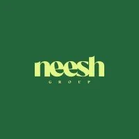 Logo with the word 'neesh' in light green text on a dark green background.