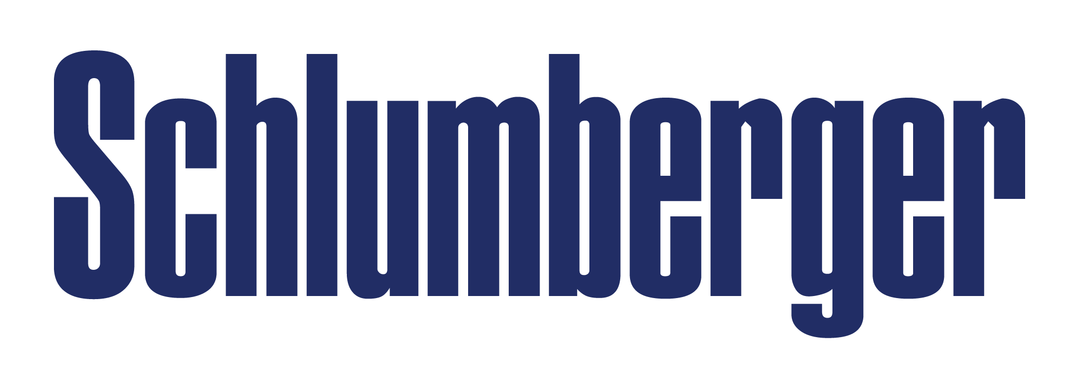 Text in large, dark blue letters spelling 'SCHLUMBERGER'.