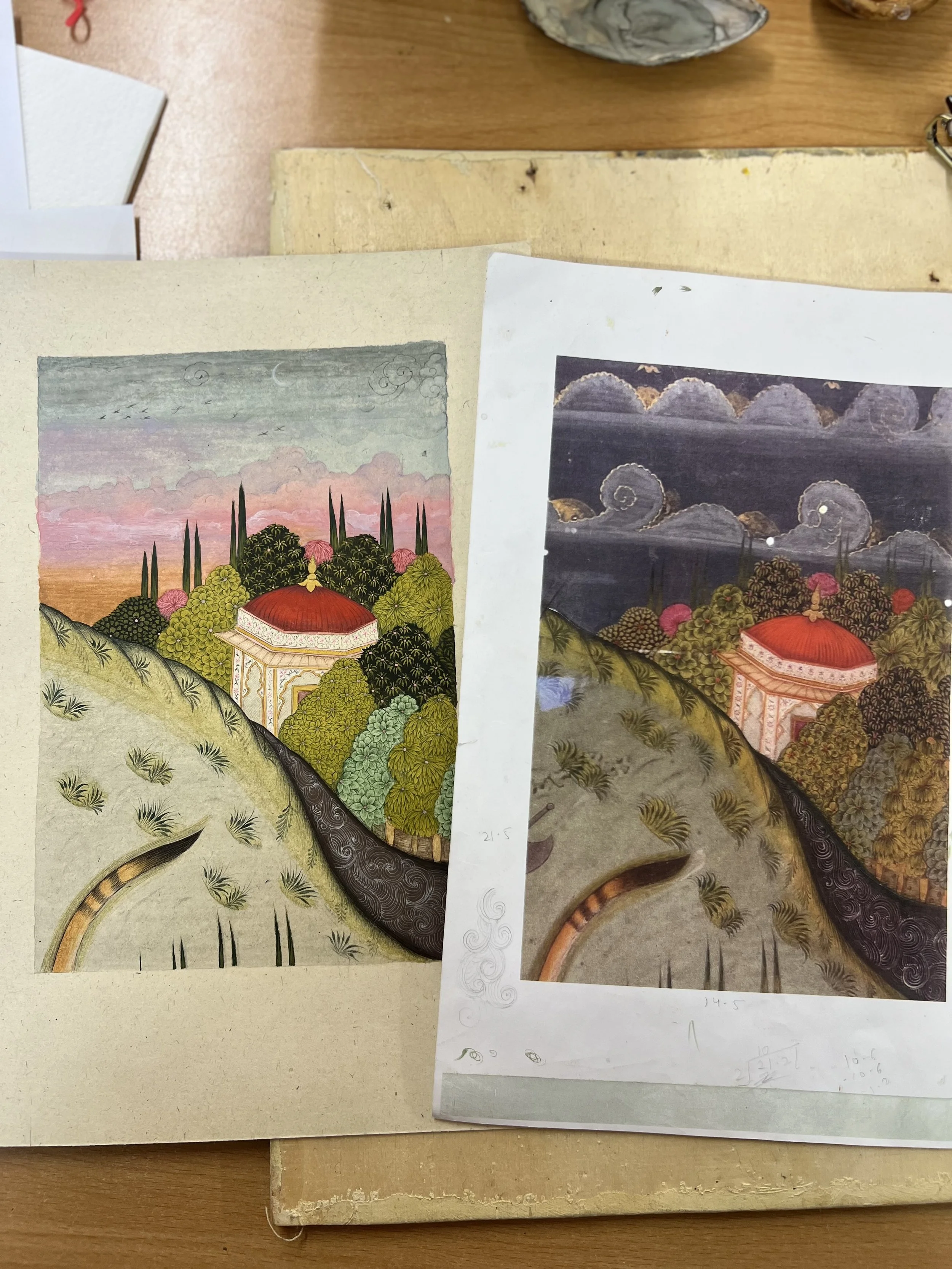 Second study in Indian miniature painting