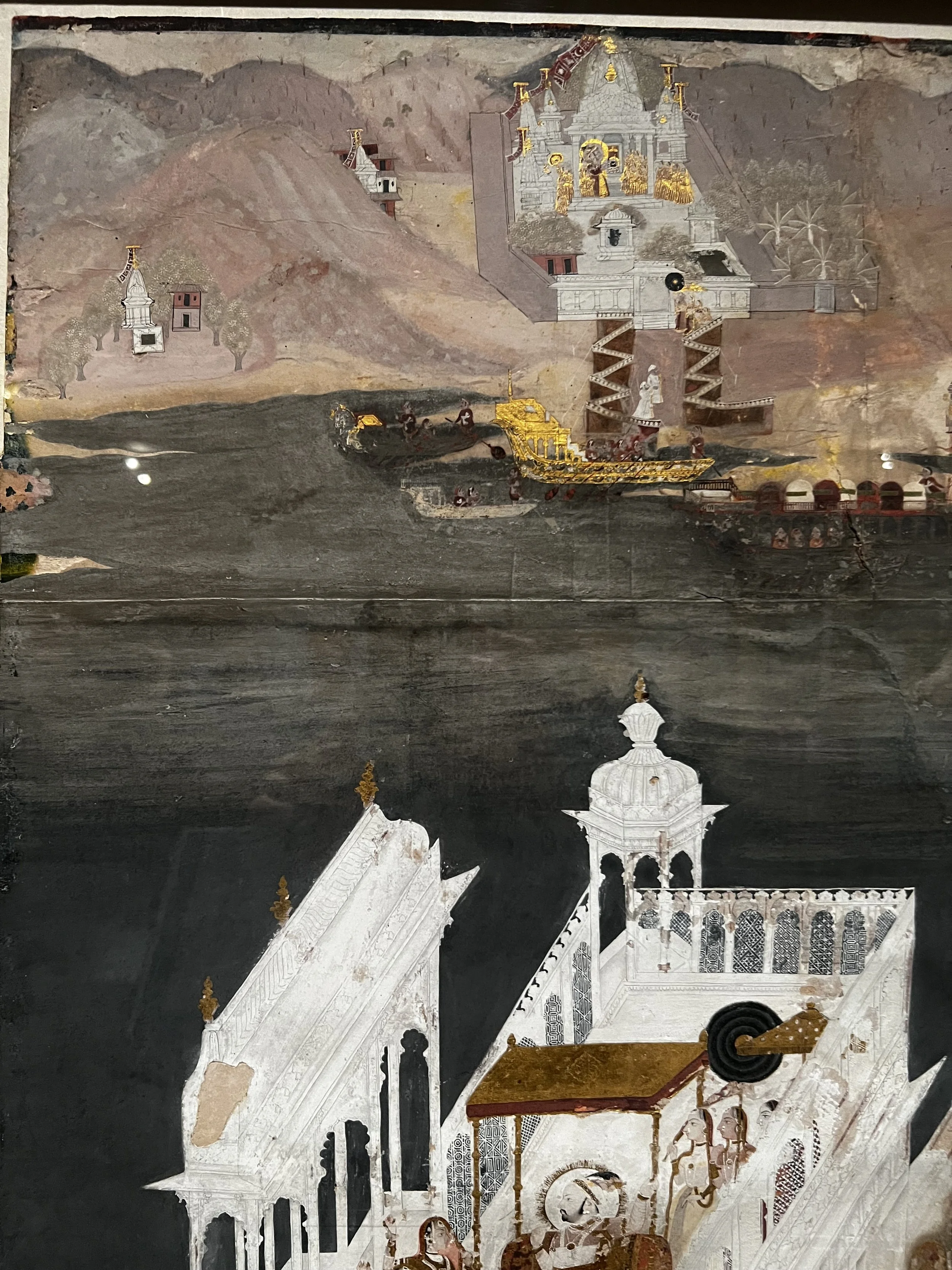 Detail from the painting to the immediate left of the individual in the previous photograph