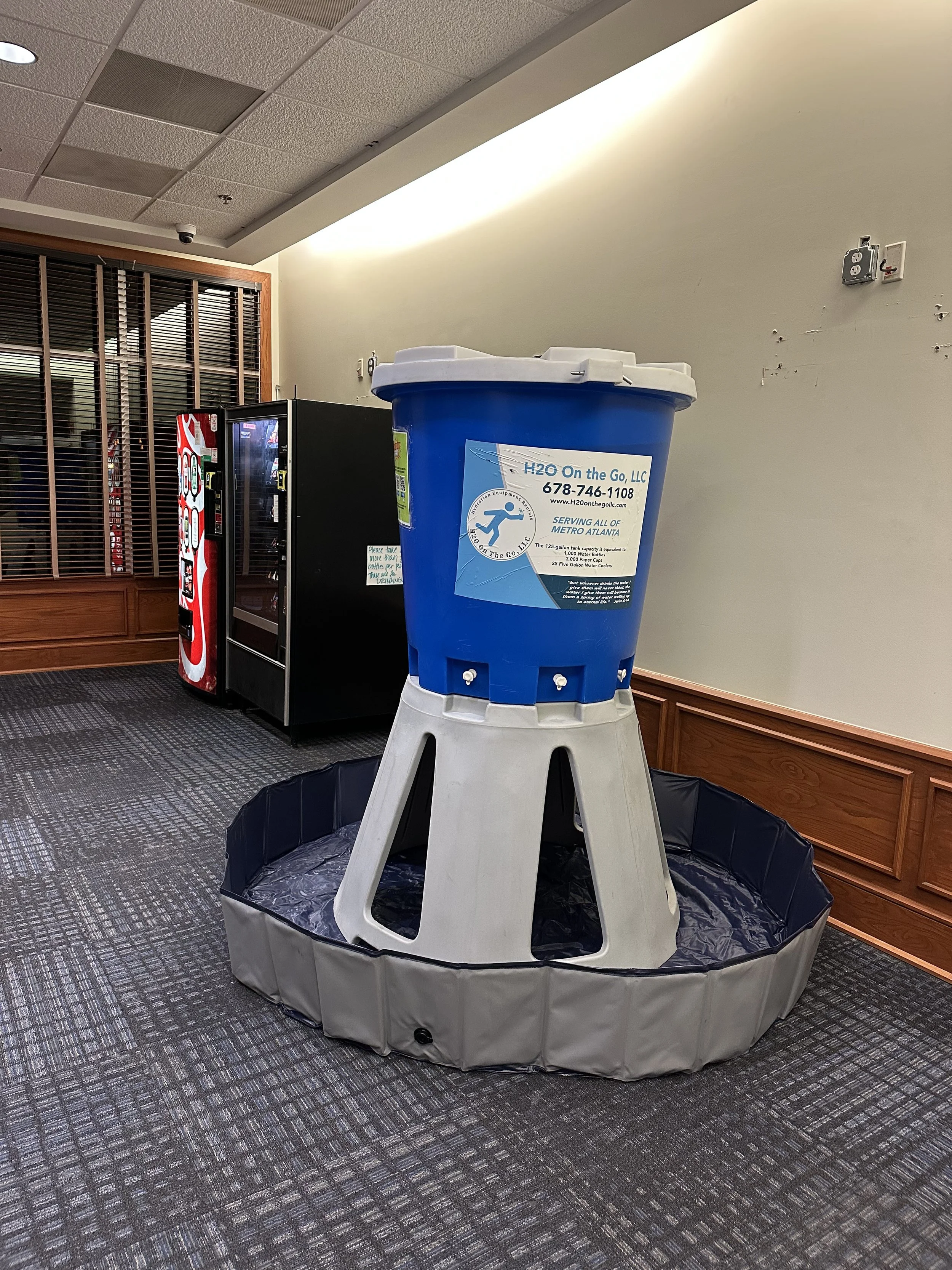 Emory University - Atlanta 
January 2025 water main break caused a lack of potable water at the University. We set up seven stations indoors around campus housing to help provide safe hydration. 
