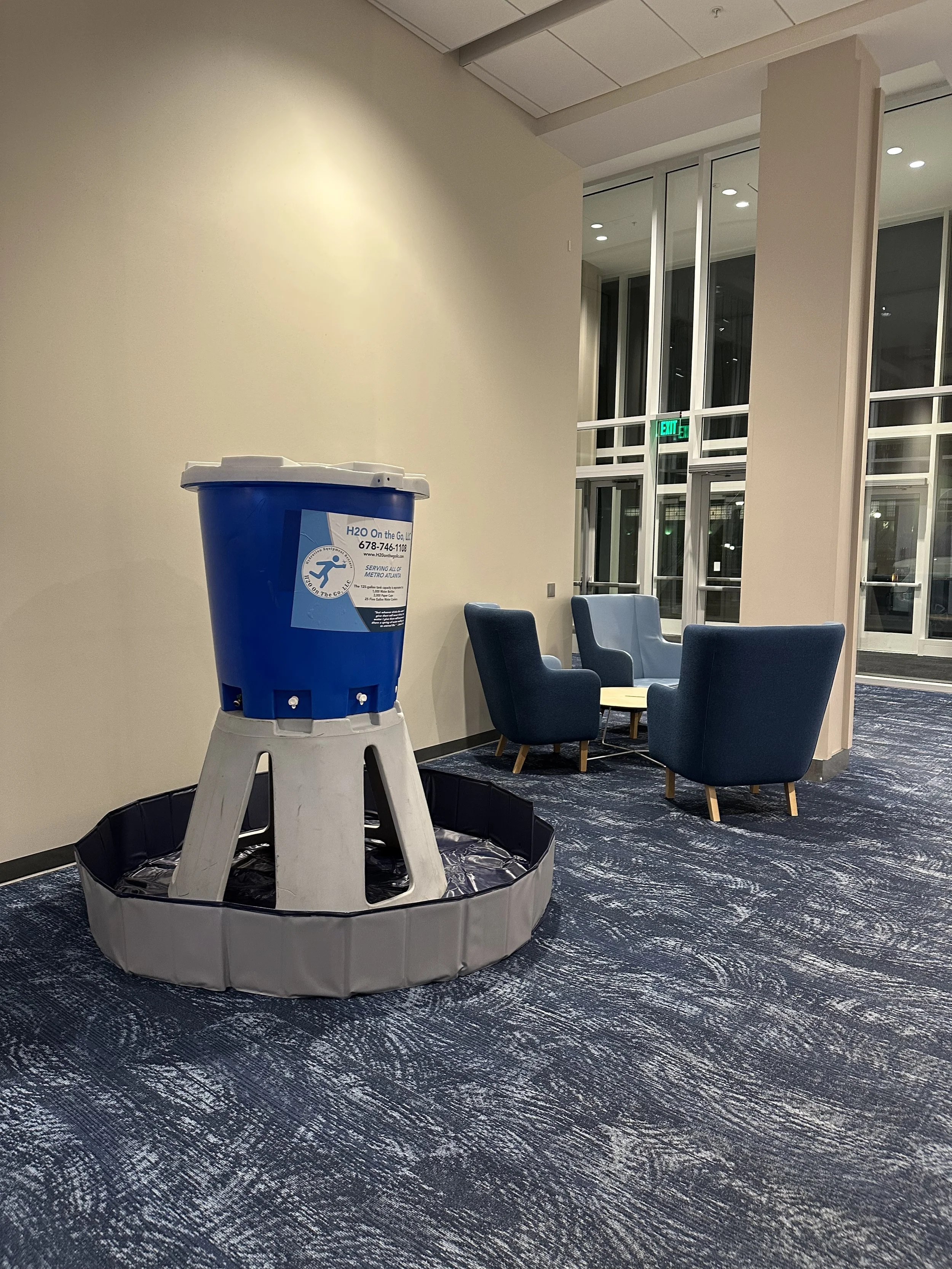 Emory University - Atlanta 
January 2025 water main break caused a lack of potable water at the University. We set up seven stations indoors around campus housing to help provide safe hydration. 