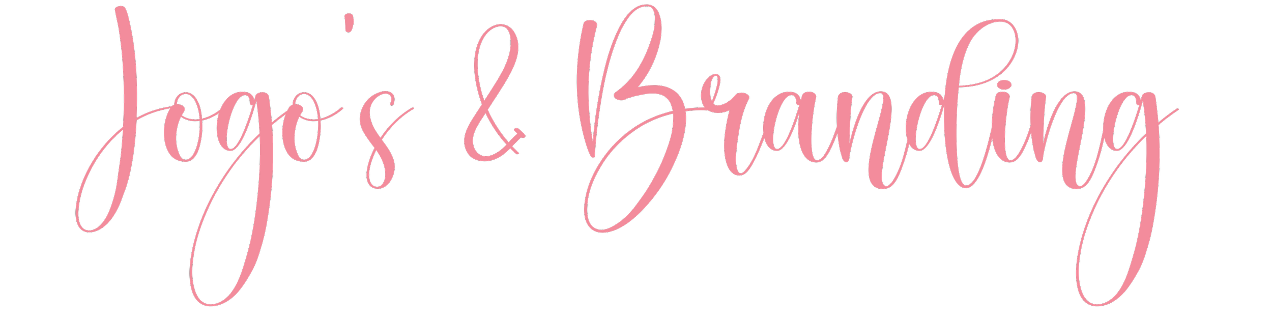 Pink cursive text on black background reading "Joes & Branda".