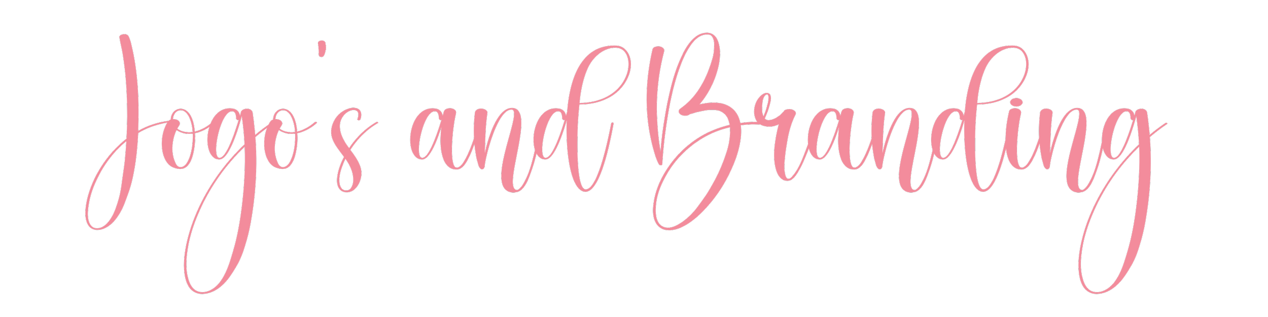 Pink cursive logo that says "Joys and Branda" on a transparent background.