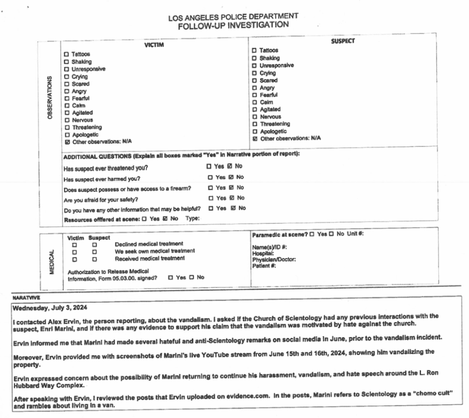 7-5-2025 lapd ismael peinado second investigation report vandalism case - page 4.jpg