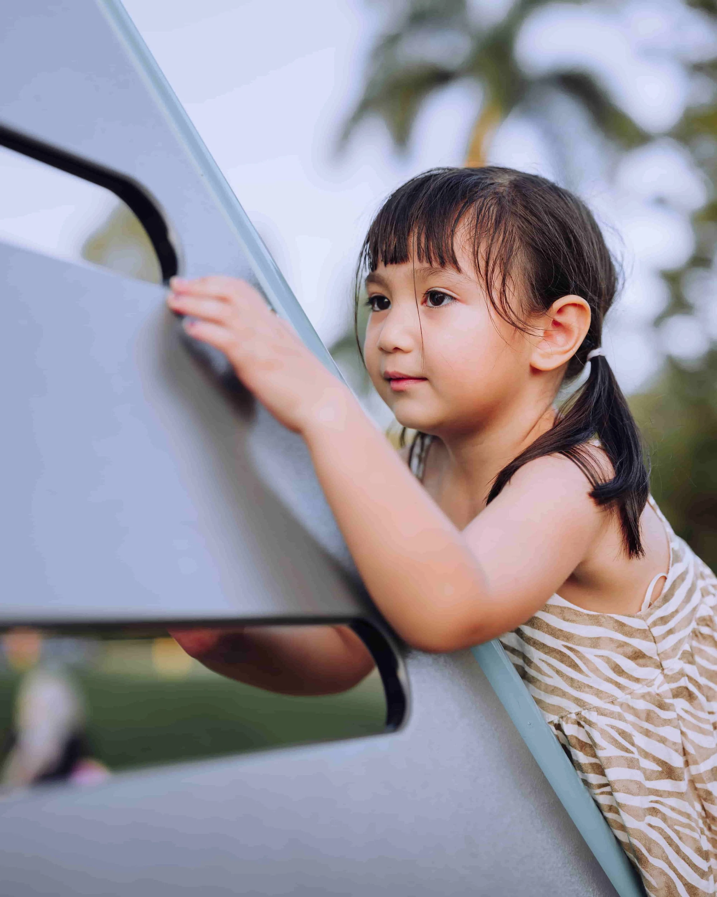 Girl in playground

