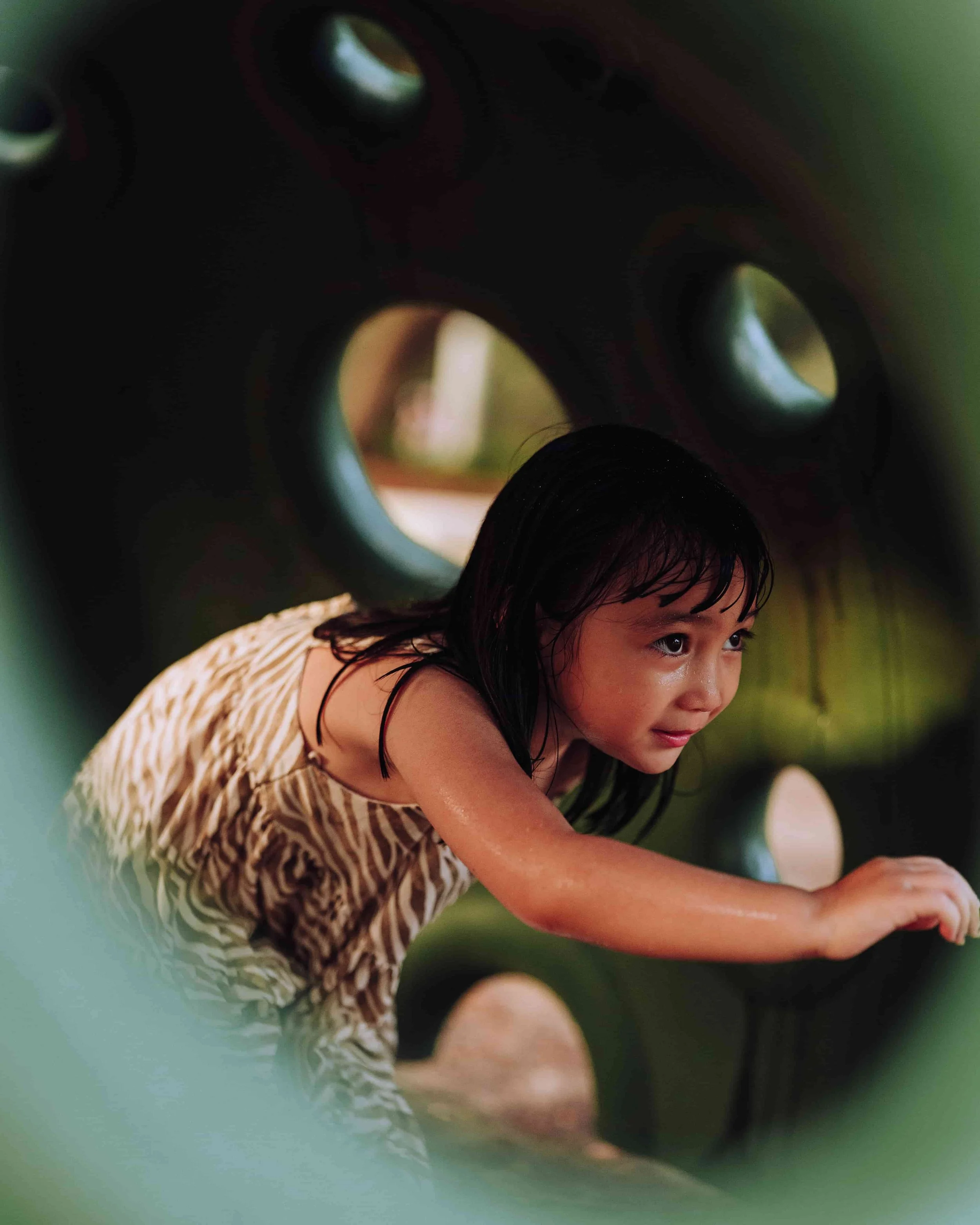 little playing hide and seek