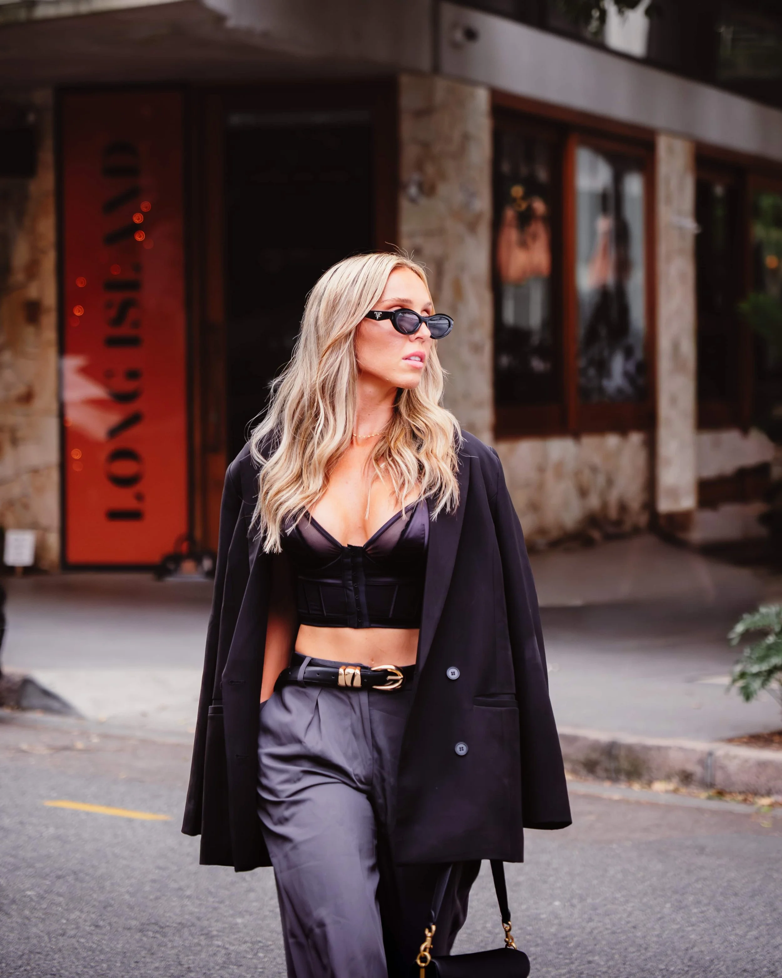 blonde model wearing lingerie