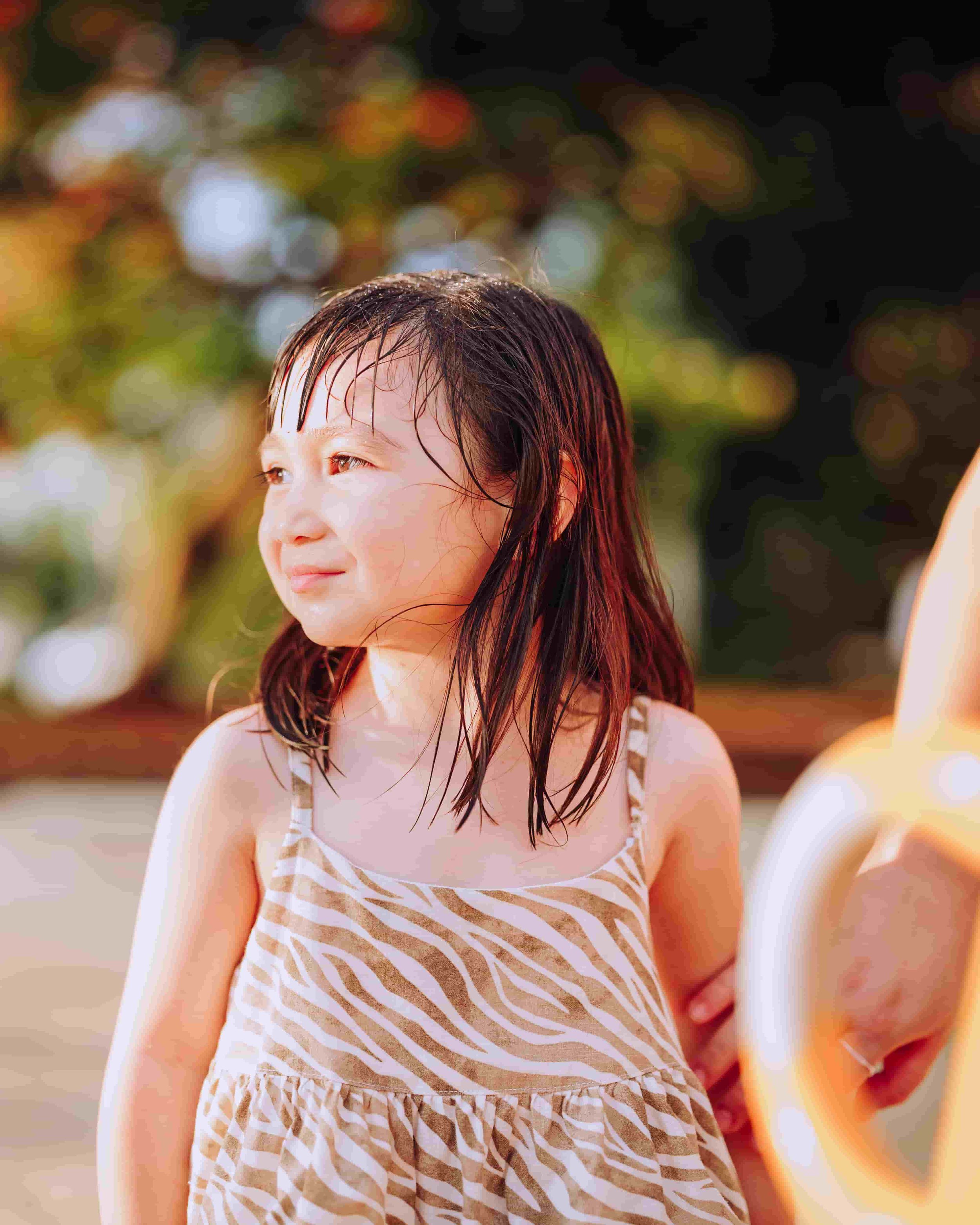 little girl girl thinking