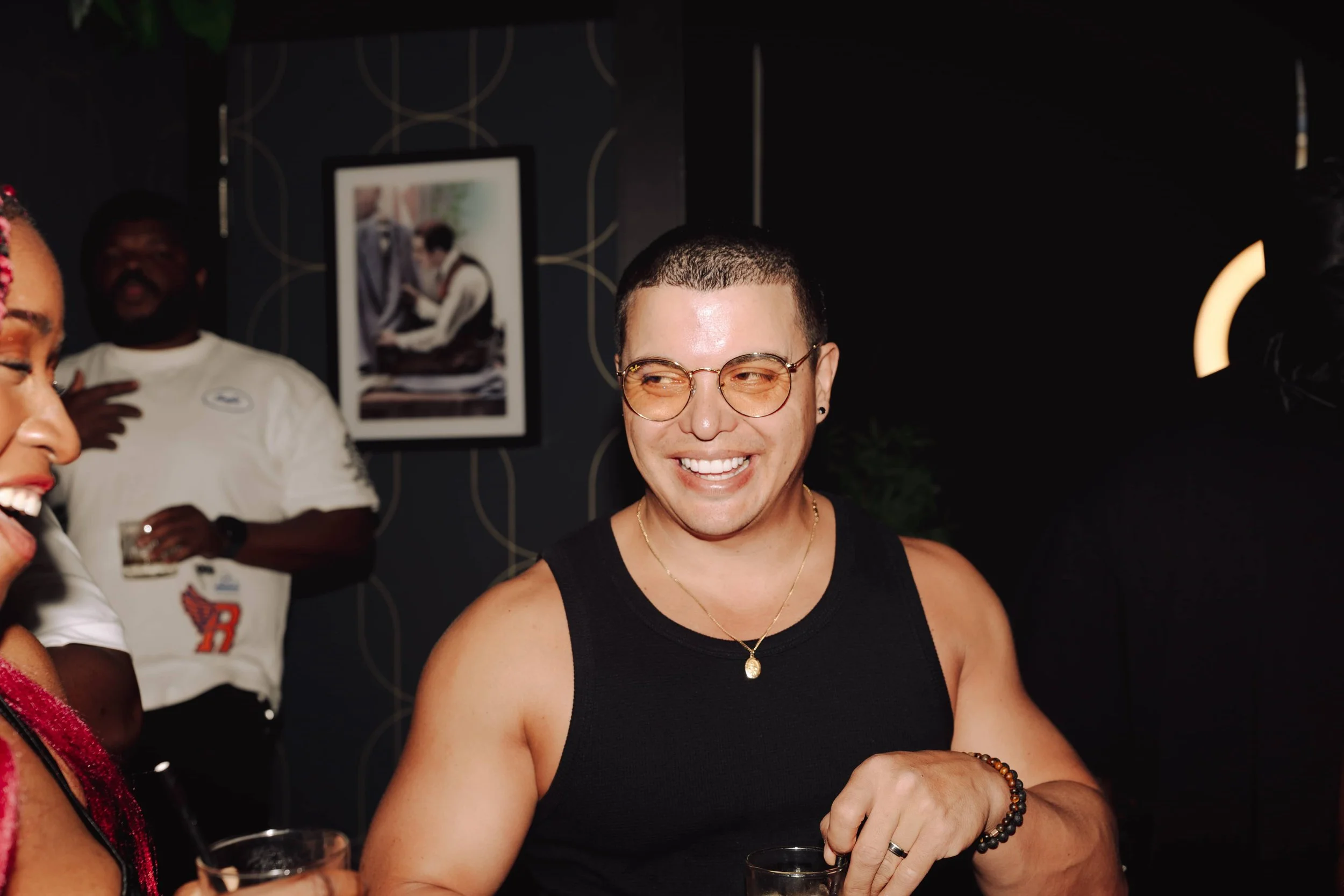 man with fashion glasses