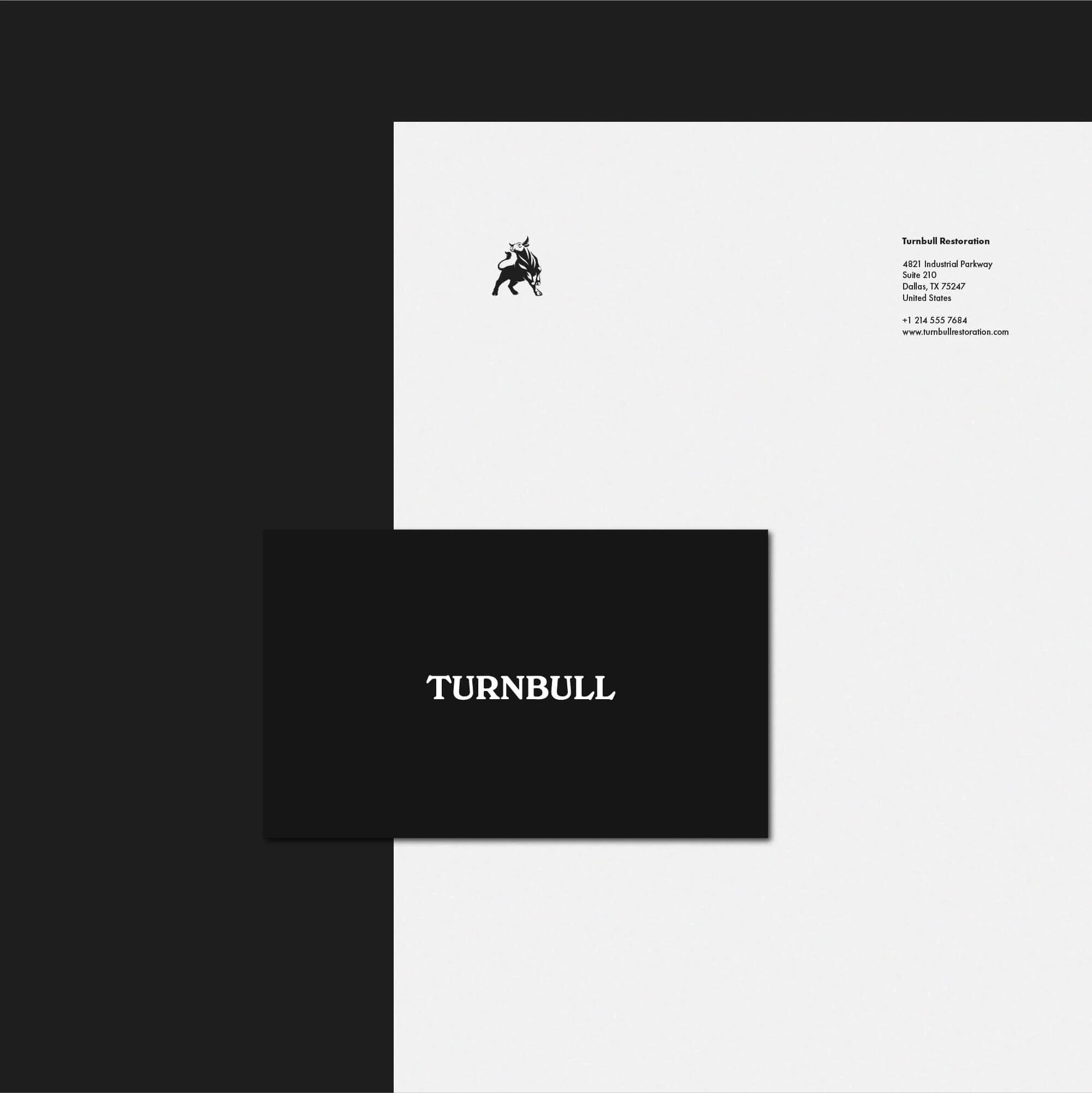 business card and letter design