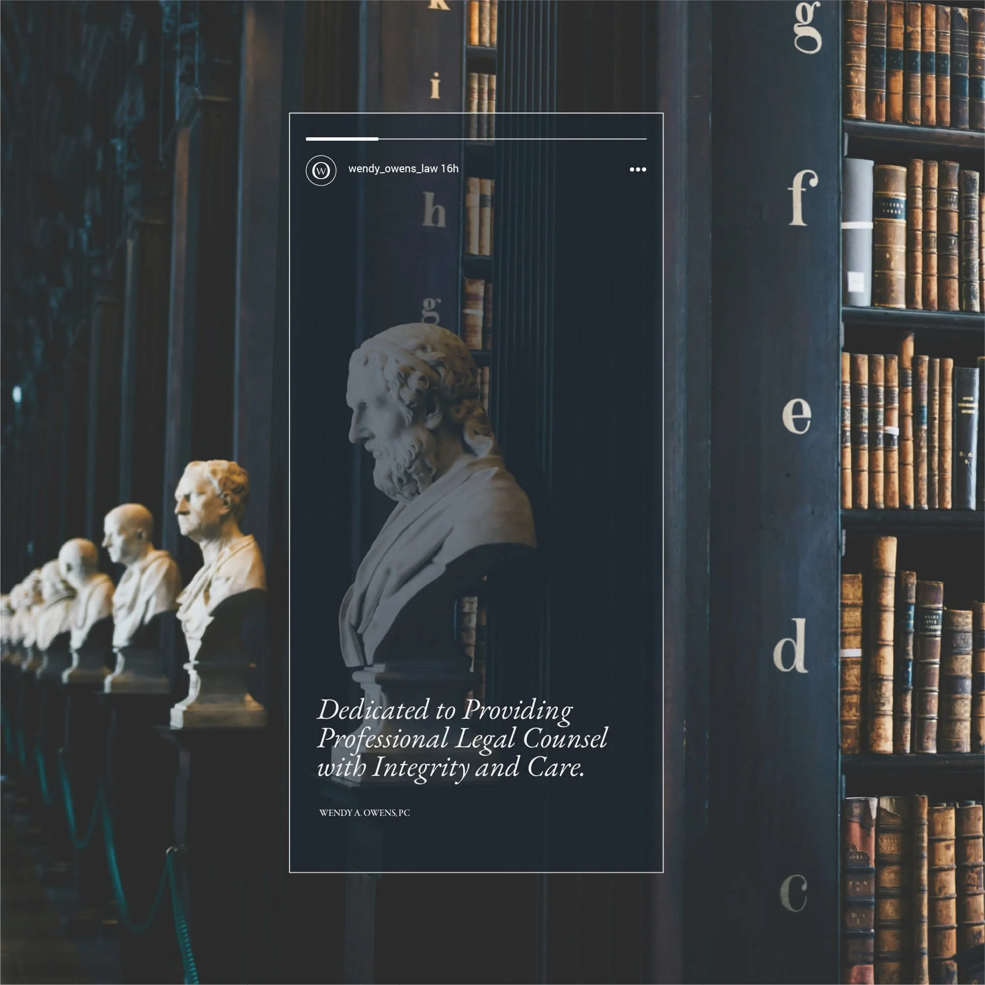 Wendy A Owens law firm logo design