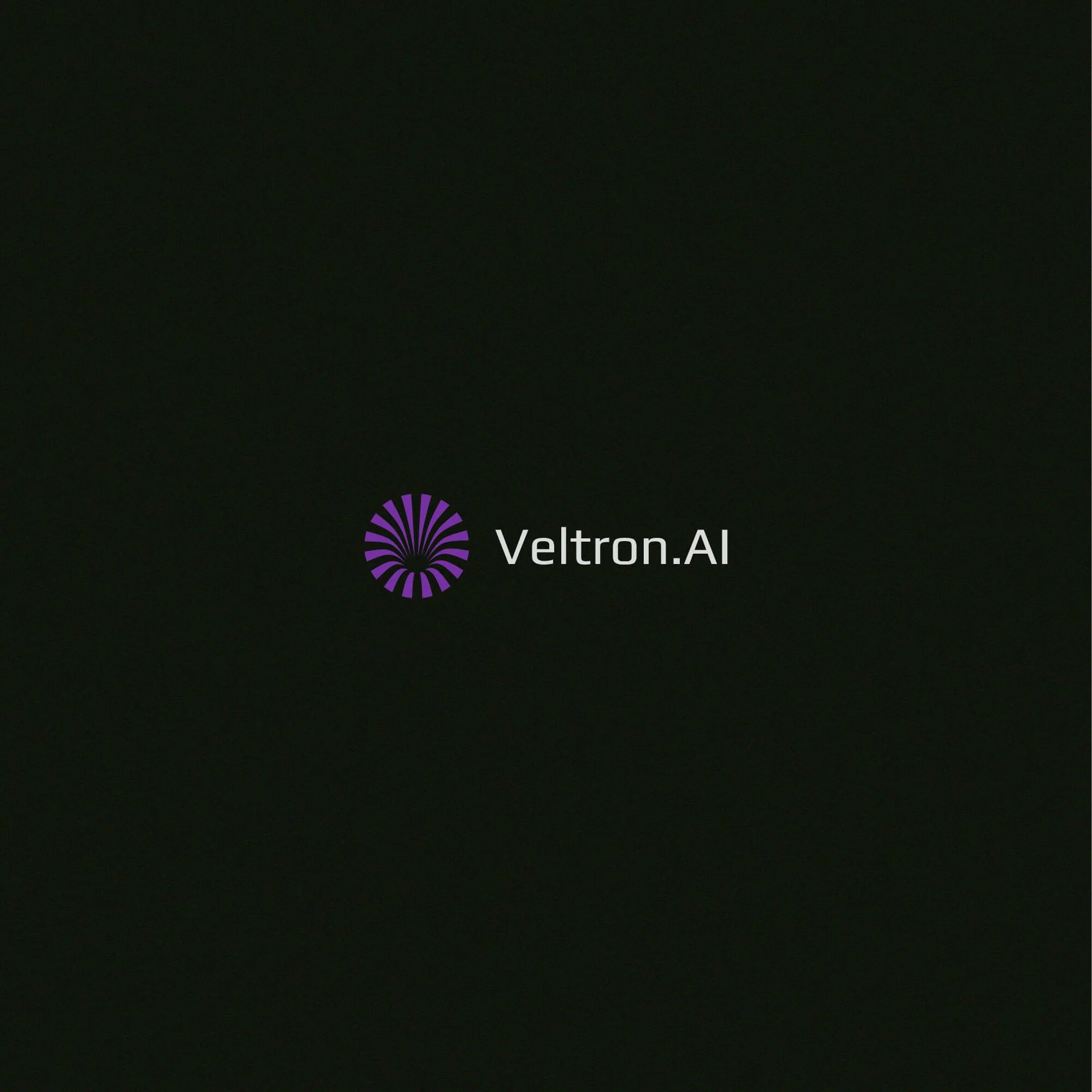 Veltron AI automation logo design