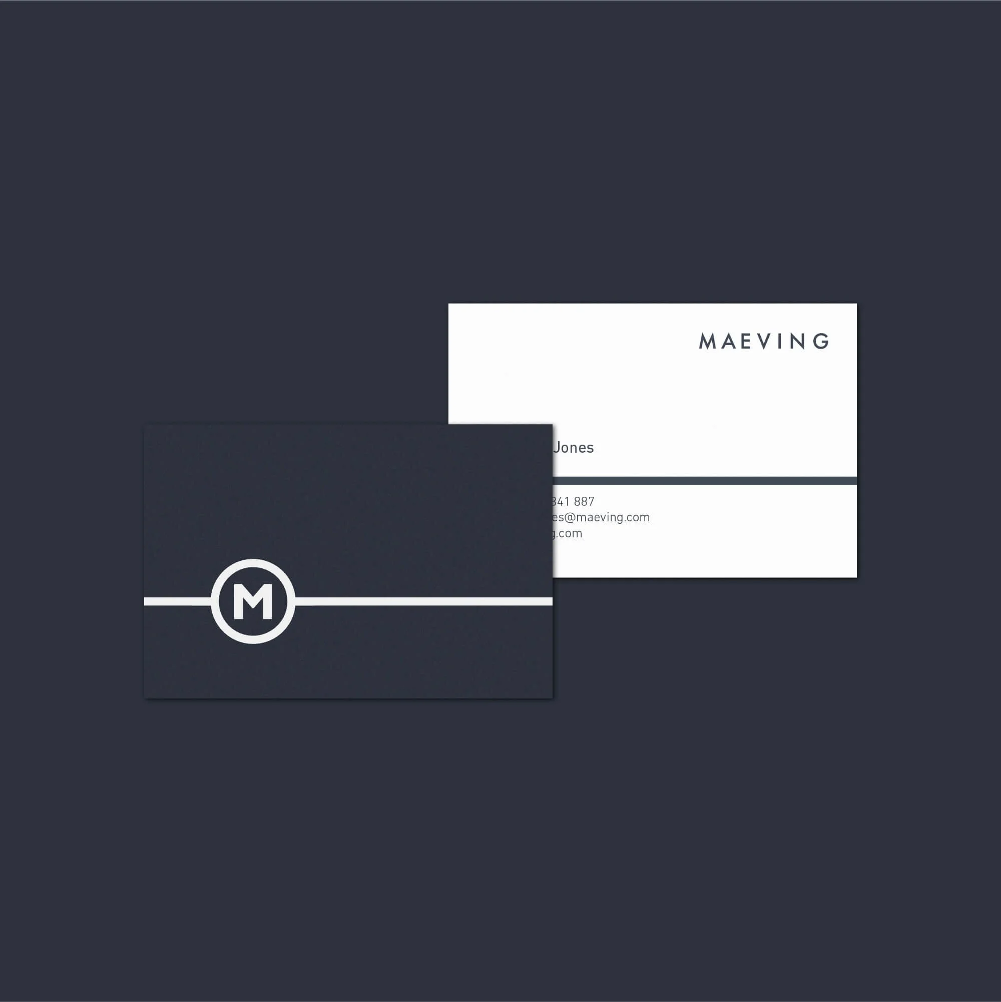 Maeving business card design
