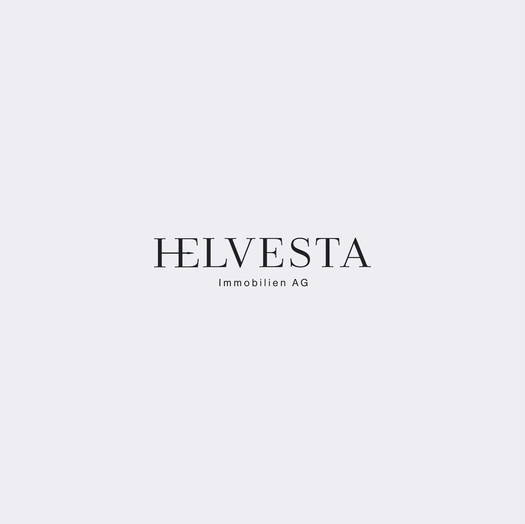serif wordmark logo design for property investment brand helvesta