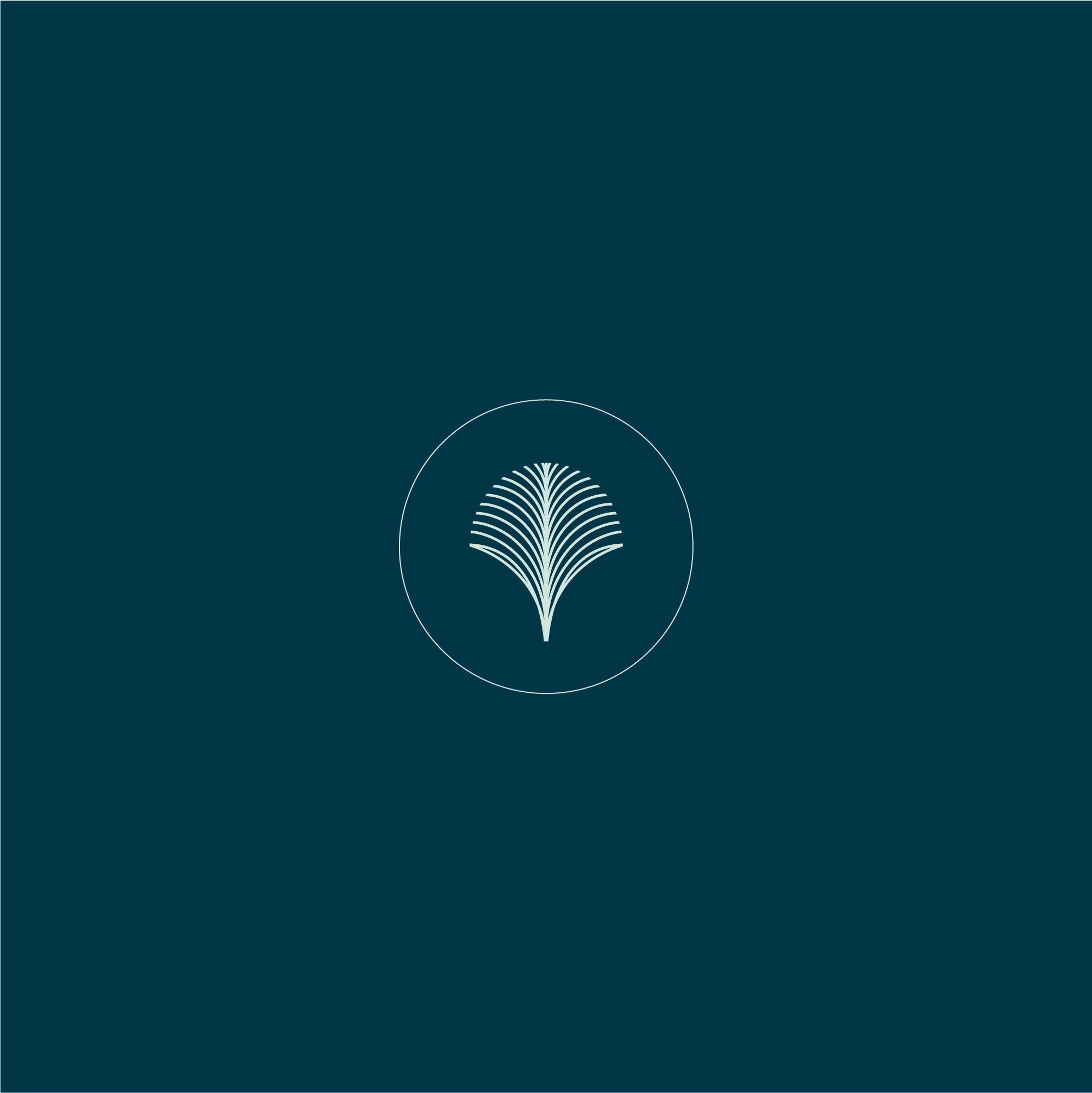palm leaf logo design