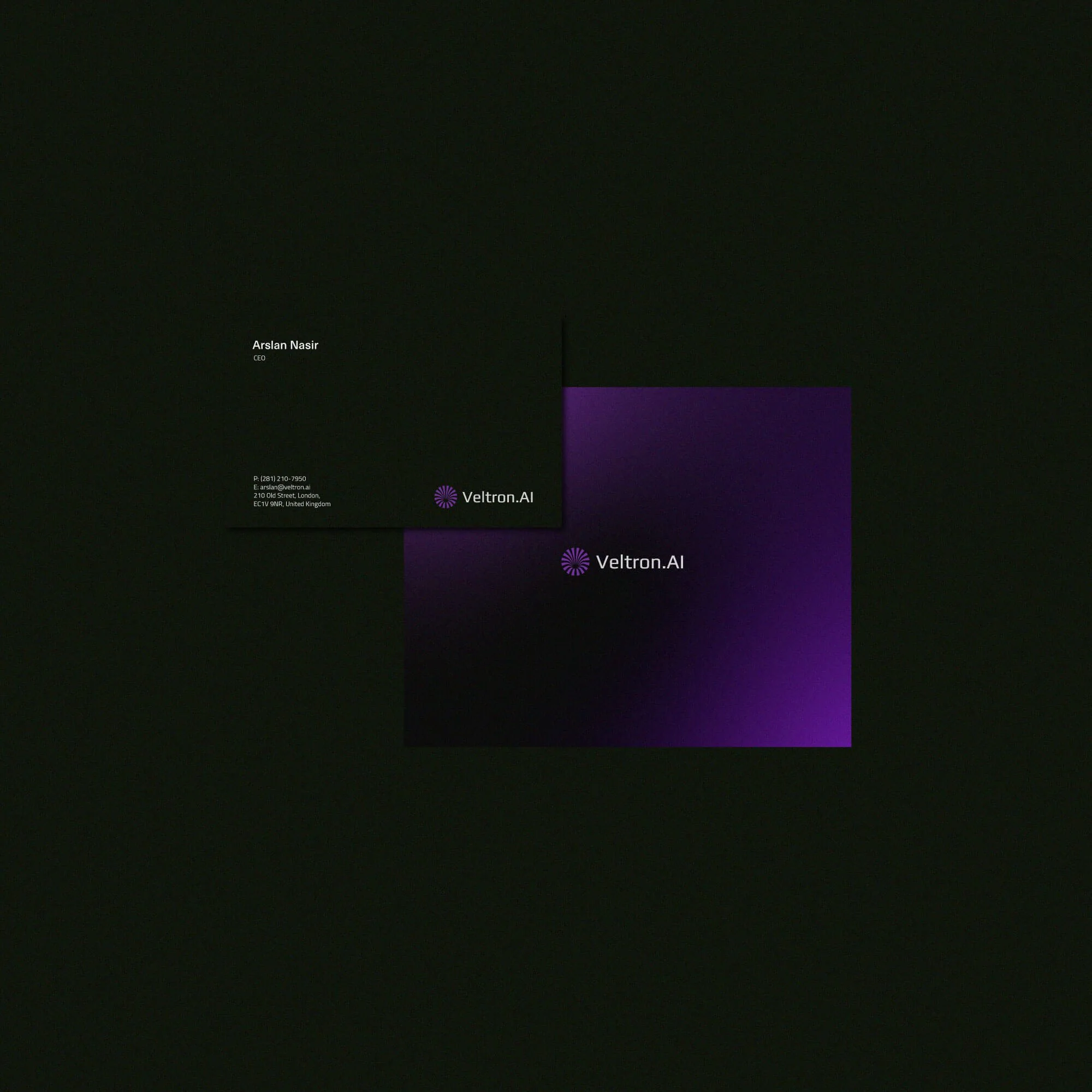 Veltron AI automation logo design