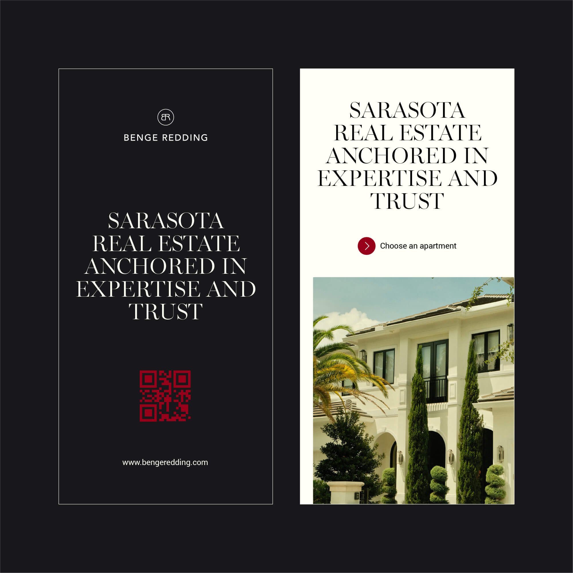 Benge Redding Sarasota realtor logo design