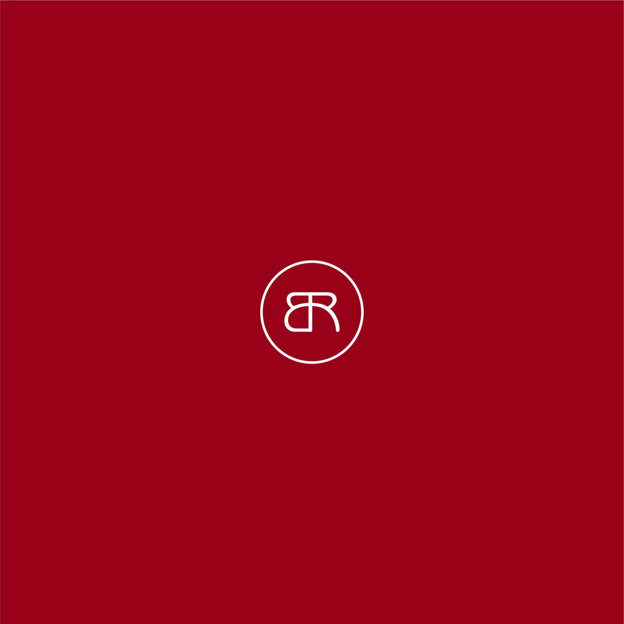 circle monogram logo design